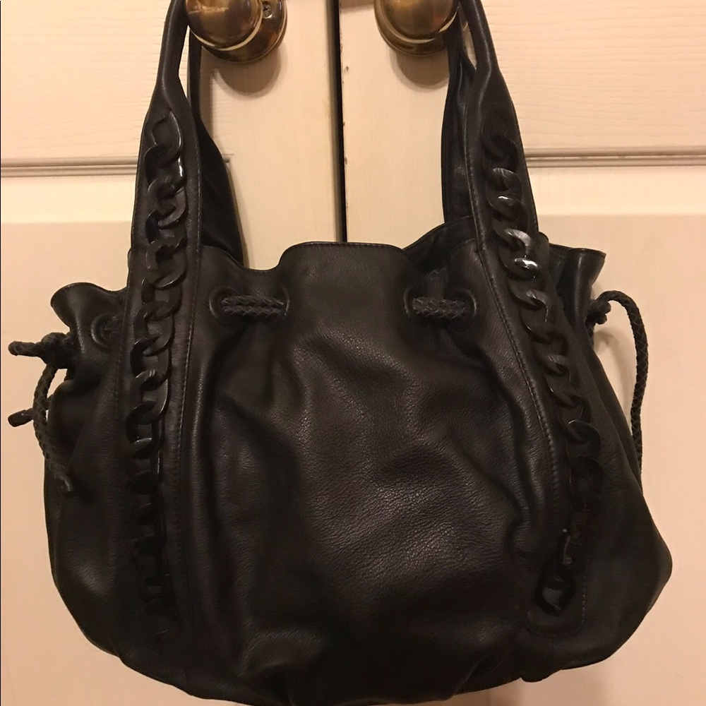 Orvieto black leather bag